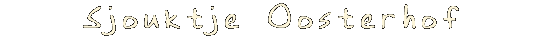 Sjouktje Oosterhof